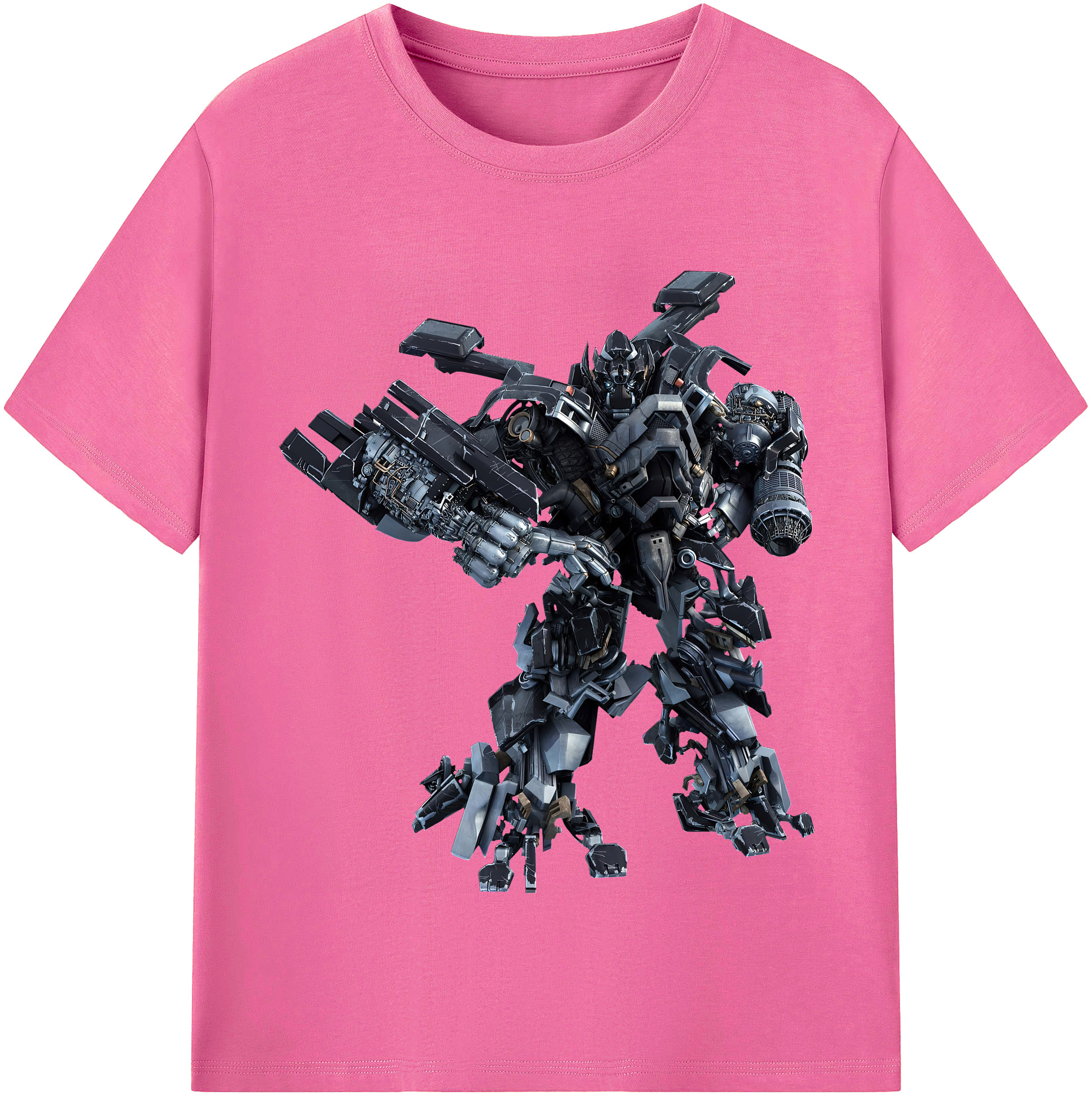 （画像用） Transformers トランスフォーマー レディースカジュアルプリントTシャツ（綿100％）